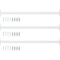 vidaXL Barre de sécurité réglable pour fenêtre, 3 pièces, 710 - 1200 mm
