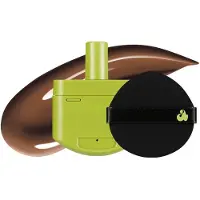 Unleashia Satin Wear Healthy-Green Cushion Re-Feel + Puff - 40 g No.46N Burnt Umber