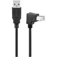 Goobay Câble USB 2.0 A - B - coudé -