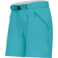 Norrøna - Short déperlant stretch imperméable - Falketind Flex1 Light Shorts W Brittany Blue pour Femme en Nylon - Taille M - Bleu