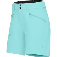 Norrøna - Short déperlant stretch imperméable - Falketind Flex1 Shorts W Aqua Haze pour Femme en Nylon - Taille M - Bleu