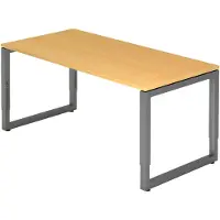 Hjh OFFICE PRO MyTable R Schreibtisch mit Gestell Graphit