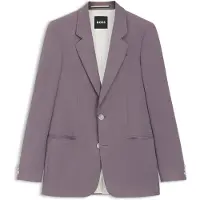 BOSS Veste de costume coupe décontractée en twill