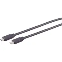 S-Impuls S/CONN maximum connectivity Câble USB Type-C Câble de connexion, 2.0, 100W, noir, 3,0m (13-28045)