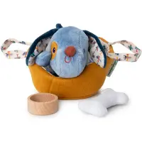 Lilliputiens Jules Dog With Basket Teddy Bleu Enfants