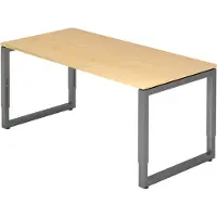Hjh OFFICE PRO MyTable R Schreibtisch mit Gestell Graphit
