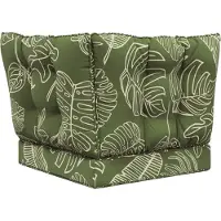 vidaXL Coussin de canapé d'extérieur 3 pcs Modèle feuille Polyester