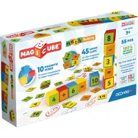 Geomag Magicube Math Building Clips recyclés 55 pc