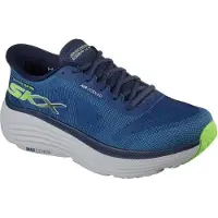 SKECHERS Hommes, Chaussures de course à pied, Max Cushioning Slip-Laufschuhe (45), Bleu