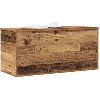 vidaXL Boîte de rangement Vieux bois 100 x 42 x 46 cm Bois composite