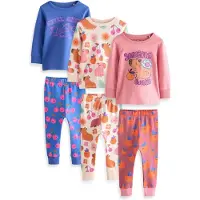 Next Pyjama bleu / orange / rose / blanc