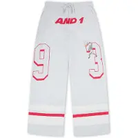 AND1 Pantalon gris clair / rouge / blanc
