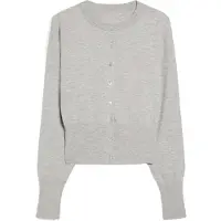 Bershka Cardigan gris chiné