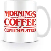 Stranger Things Mug de - Coffee and Contemplation - pour Indifférent - blanc - Taille Standard