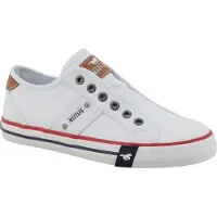 Mustang Damen Canvas Sneaker Weiß