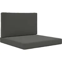 vidaXL Coussin de canapé d'extérieur 2 pcs Anthracite Polyester