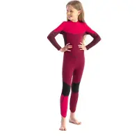 Jobe Boston 3/2 Mm Junior Long Sleeve Back Zip Shorty Rouge 14 Years Enfants