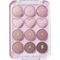 Colorgram Pin Point Eyeshadow Palette palette de fards à paupières pour un look parfait teinte 02 Pink+Mauve 9.9 g