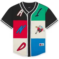 AND1 Cardigan vert clair / rouge / noir / blanc