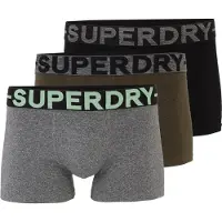 Superdry Homme Pack de 3 Boxers Black Taille: S