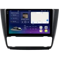 AWESAFE 2K Écran Autoradio Android 128GB pour BMW Série 1 E81/E82/E87/E88 (2004–2013) avec CarPlay, Android Auto, navigation GPS, 4G LTE, Bluetooth, DAB+, caméra de recul etau volant