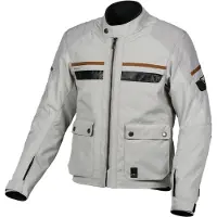 Sonstiges Veste textile imperméable Macna Oryon pour moto, gris clair, M