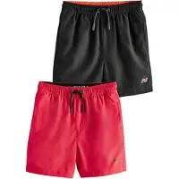 Next Shorts de bain rouge / noir