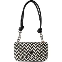 GUESS Sac bandoulière 'Tessi' noir / blanc