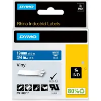 Dymo 1805417 - (19 mm) - Blanc sur bleu - Ruban