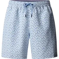 Hackett London pour homme. HMB100023 Maillot de bain bleu cristallin (S), Blanc, Beachwear, Polyester