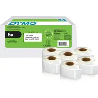 Dymo Multipack Ribbon Labels 25x54 Mm 6 Units Clair