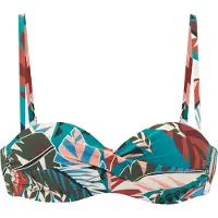 Buffalo Hauts de bikini ivoire / bleu cyan / rouille / vert foncé