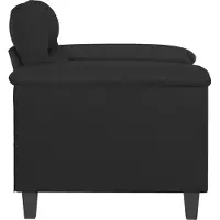 vidaXL Fauteuil noir 60 cm similicuir