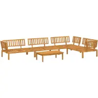 vidaXL Ensemble de 5 canapés de jardin en palettes en bois massif d'acacia