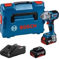 Bosch Professional Gds18v-450hc+2x5.0ah+gal18v-40+l-boxx Impact Screwdriver Argenté One Size / EU Plug 220V