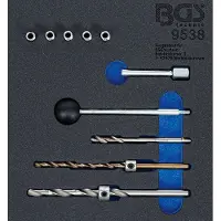 Bgs Garniture de servante d'atelier 1/6 : kit de réparation de filetage pour vis de fixation d'injecteur 10 pièces - 9538