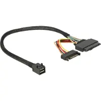 DeLOCK Kabel SFF-8643 -> U.2 SFF-8639 + SATA 15Pin 0.30m