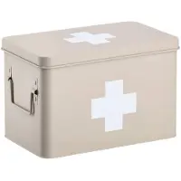 Zeller 19241 Boîte de rangement Rectangulaire Métal Beige
