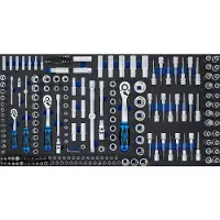 Bgs Garniture de servante d'atelier XL : Jeu de clés à douille 216 pièces - 74434