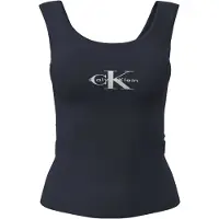 Calvin Klein Lv00qs7603 Graphic Sleeveless T-shirt Noir L Femme