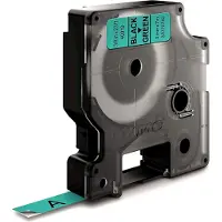 Dymo 40919 (S0720740) - (9 mm) - Noir sur vert - Ruban