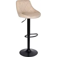 EHokery Cydro noir beige Velvet bar hocker