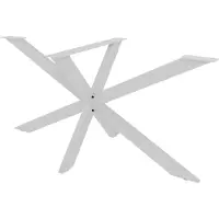 CLP Pieds de table Biloxi en forme d'étoile, blanc L