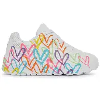SKECHERS Baskets basses enfant UNO LITE - GOLDCROWN SPREAD THE LOVE filles - Blanc - 29