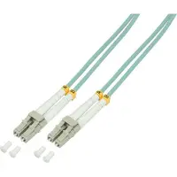 Logilink Câble patch Fibre optique duplex OM3 50/125µ LC/LC turquoise 50 m