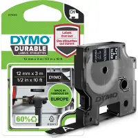 Dymo LW Étiquette Durable D1 Blanc-Noir (12 mm x 3 m)