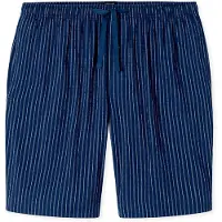 Schiesser Pantalon de pyjama 'Mix & Relax' bleu marine / blanc