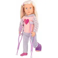 Our Generation Poupée - 46 cm - Martha avec béquilles - - UneTaille - Poupée
