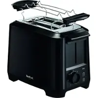 Tefal Toaster 2Schlitz 800W 7St. Auft.Aufw.Brötchenaufsatz sw TT 1408