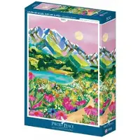 Pieces & Peace Puzzle Lever de soleil Alpes 500 pièces Puzzle
